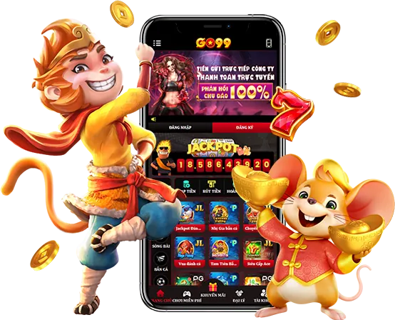 Trò chơi nổ hũ với biểu tượng quay số và tiền thưởng